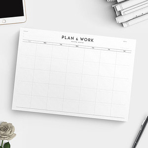 [ELPI] PLAN &amp; WORK monthly planner